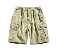 YYDPYZBD Pantaloncini da Uomo Cargo Multitasche Spiaggia Jogging Uomo-cachi03-38