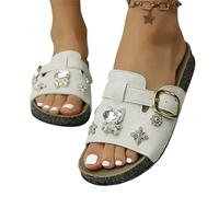 YYDPYZBD Sandali Donna Estate All'aperto Elegante Casual Piatti Comodi-beige-4-41