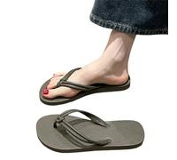 YYDPYZBD Sandali Flop Da Donna Flip Sluppeggiatori Estivi, Piatti Per Donne, Suola Morbida Anti-slittamento, Scarpe Comfort Sulla Spiaggia-marrone-35-36
