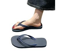 YYDPYZBD Sandali Flop Da Donna Flip Sluppeggiatori Estivi, Piatti Per Donne, Suola Morbida Anti-slittamento, Scarpe Comfort Sulla Spiaggia-blu-40-41