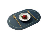 YYDPYZBD Tovagliette all'Americana 6pcs Placemat, Tavolo da A Prova D'olio in PVC, Tappetino per Ciotola Non Slip La Ristorazione Casa Hotel-Blu