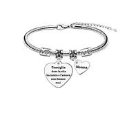 YYDS Braccialetto Nonna Braccialetto Donna Regalo di FamigliaDove la vita ha inizio e l'amore non finisce mai Bracciale Compleanno Regalo Natale