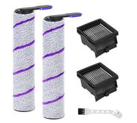 YYDSLEE Spazzola a rullo e filtro per Rowenta X-Clean 10 / Narwal S20 Pro, accessori di ricambio per aspirapolvere a umido e a secco, set di 5 pezzi di ricambio, 2 spazzole a rullo + 2 filtri di