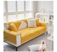 YYDSWTW 3 Posti Copridivano Universale Copridivano Moda Super Morbido Impermeabile Antiscivolo Copri Mobili Protettivo Copri Divano 70 * 180cm Giallo