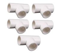 YYDSWTW Accoppiamento a T a Forma di T-Way PVC per l'approvvigionamento idrico e Il Giunto per Tubi affidabili per Tubi affidabili Bianco 40mm