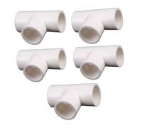 YYDSWTW Connettore di accoppiamento a Forma di T-Tubo in PVC per l'approvvigionamento idrico e l'irrigazione del Giardino Bianco 32mm