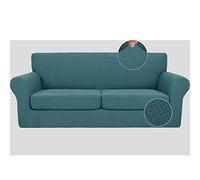 YYDSWTW Copridivano 3 Pezzi Copridivano Extra Large a 2 posti Copridivano Elasticizzato con Fodere per Cuscino Separate Copridivano a Due posti Peacock-Blue