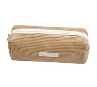 YYDSWTW Custodia per matita vellutoy portatile con una scrivania a strisce liscia organizzatore pratico durevole nessuna deformazione Cachi