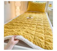 YYDSWTW Materasso per letto in dormitorio, biancheria da letto accogliente, morbida e antiscivolo, calda e calda, per viaggiare a casa giallo 90 * 200cm