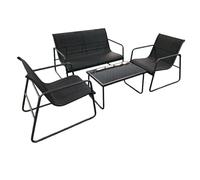 YYDSWTW Patio set di mobili da esterno set da 4 pezzi set di rattan schiere impermeabile per giardino del patio