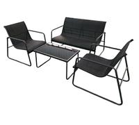 YYDSWTW Set da salone set da giardino set da 4 pezzi set a doppia sedia a 2 sedie da tavolo traspirante per esterno