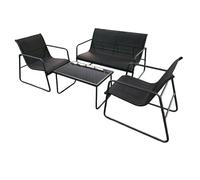 YYDSWTW Set di mobili da giardino set di conversazione set da 4 pezzi Backrest impermeabile per la caffetteria da giardino