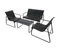 YYDSWTW Set di posti a sedere all'aperto set set da 4 pezzi set a doppia sedia 2 sedie tavolo in vetro temperato per ponte