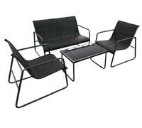 YYDSWTW Set di posti a sedere all'aperto set set di mobili in metallo set di mesh set da 4 pezzi per il ponte balcone