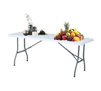 YYDSWTW Tavolo da picnic con pieghe rettangolare e tavolo HDPE impermeabile per le raccolte di parchi