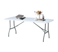 YYDSWTW Tavolo pieghevole interno e tavolo di archiviazione compatto con top bianco per il design di salvamento spaziale