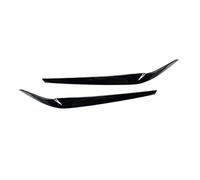 YYFHR 2 pezzi fari auto sopracciglio rivestimento adesivo, adatto for, serie 5 G30 G31 G38 F90 M5 525I 530I 540I 2017-2021 palpebra in fibra di carbonio protezione le sopracciglia del faro(Black)