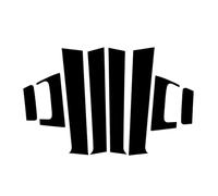YYFHR 8PCS Adesivo for colonna BC for finestrino dell'auto, adatto for HRV, HR-V 2016-2020 Accessori for pilastri lucidati modanatura della porta, guarnizione del montante