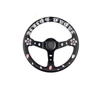 YYGGWL Volante Corsa Compatibile Sakura 350mm Fibra Profilo Profondo Volante Racing Accessori Auto Drifting Modification