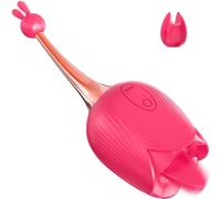 YYGHF Giocattolo per Donne, Vibratore Rosa Clitorideo Punto G Ad Alta Frequenza E Leccatura della Lingua, Massaggiatore Clitorideo Capezzoli Stimolatore Leccalingua, per Donne Coppie