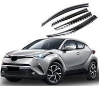 Yygjwyw 4 Pezzi Deflettori d'Aria per Toyota C-HR CHR 2017-2022 Auto Finestrini Laterali,deflettori Aria,Visiere Parapioggia Porta Visiera Vent Ombra
