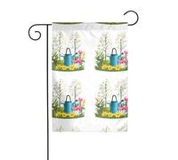 YYHHAOFA All things revived in spring Modello Bandiera da giardino Decorazione per cortile 30,5 x 45,7 cm per giardino terrazza balcone
