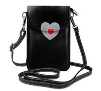 YYHHAOFA Amore nella piccola borsa del telefono di vibrazione della borsa di cuoio delle donne del modello della bolla, impermeabile e durevole