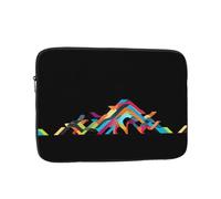 YYHHAOFA Art Ribbon Hill Picture - Custodia portatile per laptop da 10", antiurto, per uomini e donne, viaggi d'affari, uso quotidiano in ufficio