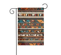 YYHHAOFA Asta per bandiera da giardino con stampa etnica tribale africana su entrambi i lati 30,5 x 45,7 cm