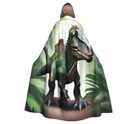 YYHHAOFA Avvelenato Dinosauro Modello Halloween Adulto Cappuccio Mantello Uomo E Donna Abbigliamento Mantello Gioco di Ruolo