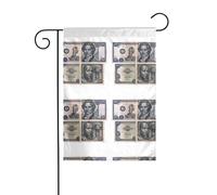 YYHHAOFA Banconota Modello Bandiera Giardino Cortile Decorazione 30,5 x 45,7 cm per Giardino Terrazza Balcone