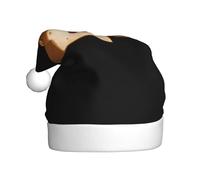 YYHHAOFA Bel cappello di Natale con immagine di pane di ciliegia per adulti per uomini e donne abbigliamento fascia per occasioni festive
