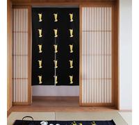 YYHHAOFA Bere arancione durante il tempo libero Modello Tenda per porta partizione splicing protezione della privacy adatta per cucina, bagno, stanza 86,4 x 142,2 cm