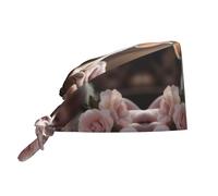 YYHHAOFA Berretto da lavoro per la pulizia, cappello da chef con immagine di maiale, per donne e uomini, regolabile, traspirante, nero