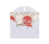 YYHHAOFA Biglietto d'auguri bianco con immagine riflessa del sole, 10,2 x 15,2 cm, per Natale, compleanni dei bambini, San Valentino, anniversari di matrimonio e inviti per feste