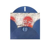YYHHAOFA Biglietto di auguri blu con immagine riflessa del sole, 10,2 x 15,2 cm, per Natale, compleanni dei bambini, San Valentino, anniversari di matrimonio e inviti per feste