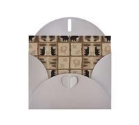 YYHHAOFA Biglietto di auguri grigio rustico Lodge Picture 10,2 x 15,2 cm per Natale, compleanni dei bambini, San Valentino, anniversari di matrimonio e inviti per feste