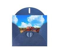 YYHHAOFA Blue Greeting Card Company Farm Tractor Picture 10,2 x 15,2 cm per Natale, compleanni dei bambini, San Valentino, anniversari di matrimonio e inviti per feste