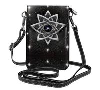 YYHHAOFA Borsa a tracolla del telefono di vibrazione delle donne del cuoio del modello del loto, impermeabile e durevole di otto petali piccola