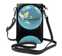 YYHHAOFA Borsa a tracolla del telefono di vibrazione delle piccole donne di cuoio del modello dell'angelo della bolla, impermeabile e durevole