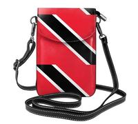 YYHHAOFA Borsa a tracolla in pelle piccola per telefono cellulare, 19,3 x 12,4 cm, bandiera di Trinidad e Tobago immagine per passeggiate, campeggio, shopping, viaggi e uso all'aperto