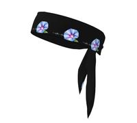 YYHHAOFA Bubble Blowing morning glory Picture Sports foulard, assorbe il sudore e traspirante, fascia per capelli con movimento, fazzoletto su entrambi i lati