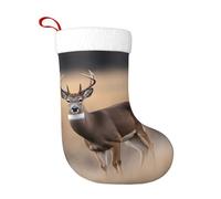 YYHHAOFA Calzini decorativi natalizi Calza morbida bianca coda cervo modello leggero, con una buona sensazione tattile per Halloween, Natale e Capodanno