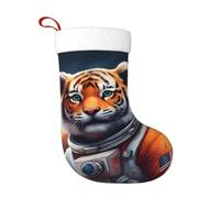 YYHHAOFA Calzini decorativi natalizi Calza morbida tigre nello spazio modello leggero, con una buona sensazione tattile per Halloween, Natale e Capodanno