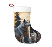 YYHHAOFA Calzini decorativi natalizi Calza Soft Wolfs Pattern leggero, con una buona sensazione tattile per Halloween, Natale e Capodanno
