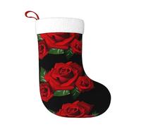YYHHAOFA Calzini decorativi natalizi Gothic Rose Picture morbidi e leggeri non sbiadiscono adatti per feste di Halloween camini