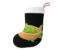 Yyhhaofa Calzini natalizi stampati su entrambi i lati con piccolo serpente in cesto di bambù per decorazioni interne per feste di grande capacità