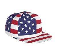YYHHAOFA Cappello da baseball unisex, regolabile, traspirante, ideale per tutti i giorni, attività all'aperto e sport, stampa bandiera americana, nero, Nero , Taglia unica