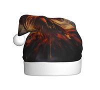 YYHHAOFA Cappello di Natale con falco di fiamma con ali per adulti che lo rende un regalo divertente e durevole per uomini e donne