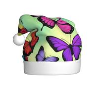 YYHHAOFA Cappello di Natale con immagine di farfalla sciame per adulti per uomini e donne abbigliamento fascia per occasioni festive